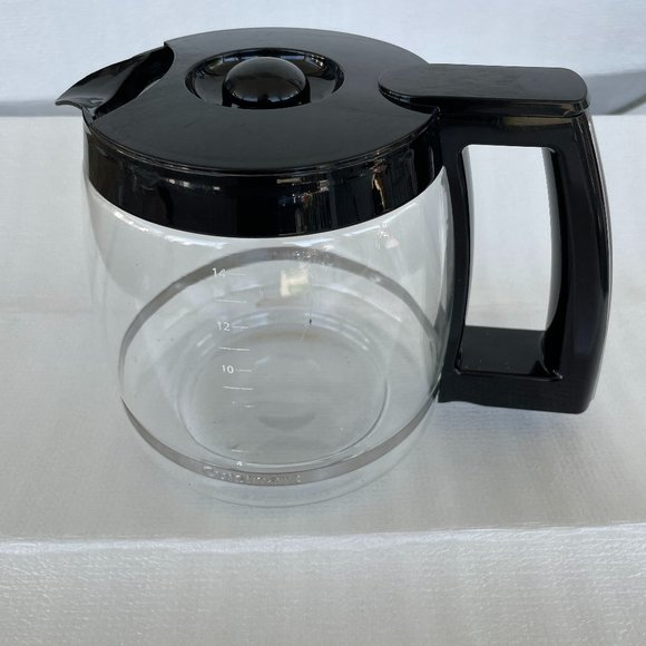 Cuisinart Glass Carafe 14 Cup Coffee Maker Black Replacement Pot - Picture 1 of 6